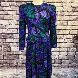 Talbots Vintage 2 Piece Skirt & Jacket Set Size 12